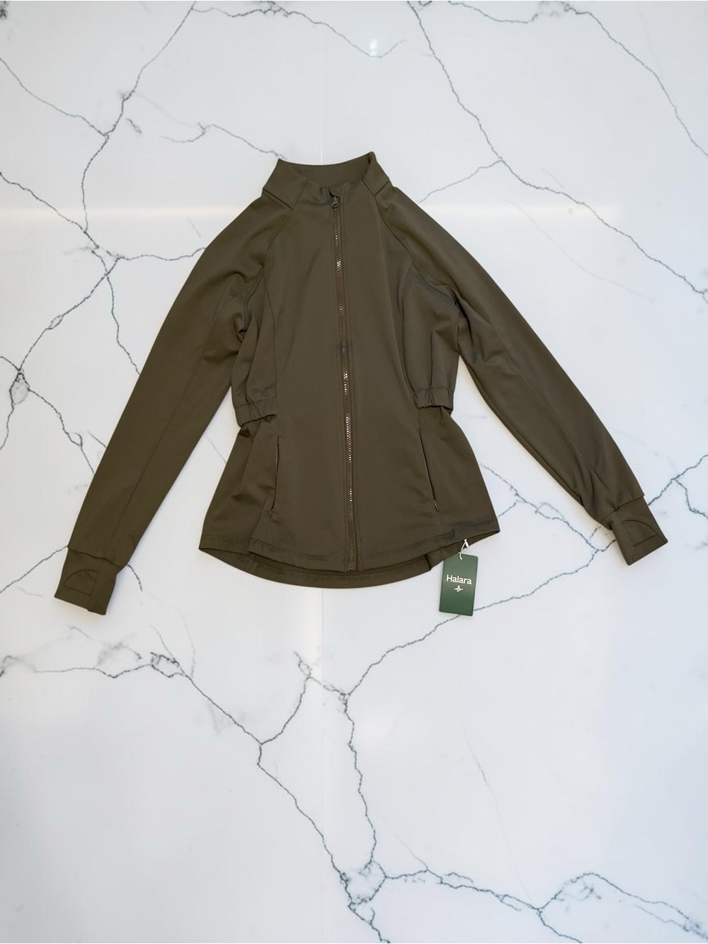 SoftlyZero™ Long Sleeve Thumb Hole Bomber Jacket with Pockets-UPF50+